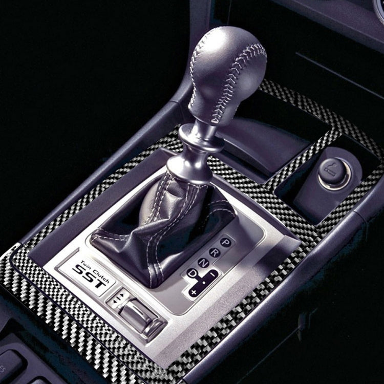 Car Carbon Fiber Manual Gearbox Decorative Sticker for Mitsubishi Lancer EVO (Only GTS) 2008-2015, Left and Right Drive Universal, Manual Gearbox (Only GTS)