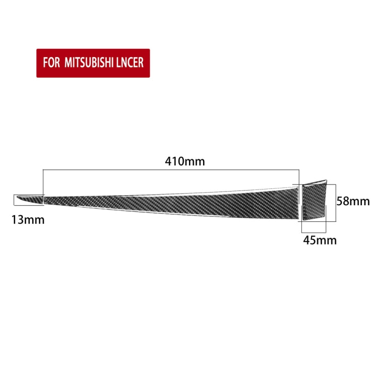 Car Carbon Fiber Passenger Side Glove Box Decorative Sticker for Mitsubishi Lancer EVO 2008-2015, Left Drive, Passenger Side Glove Box, Left Drive