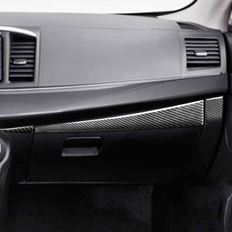 Car Carbon Fiber Passenger Side Glove Box Decorative Sticker for Mitsubishi Lancer EVO 2008-2015, Left Drive, Passenger Side Glove Box, Left Drive