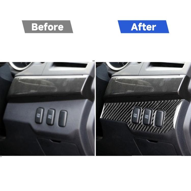 Car Carbon Fiber Dimming Control Panel Decorative Sticker for Mitsubishi Lancer EVO 2008-2015, Right Drive, Dimming Control Panel, Right Drive