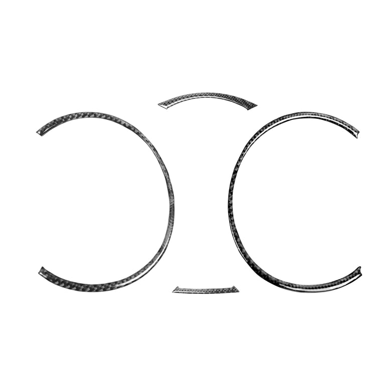 4 PCS Car Carbon Fiber Speedometer Decorative Sticker for Mitsubishi Lancer EVO 2008-2015, Left and Right Drive Universal, Speedometer