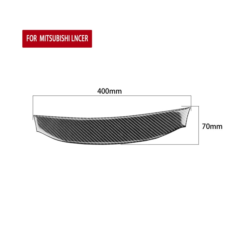 Car Carbon Fiber Navigation System Cover Decorative Sticker for Mitsubishi Lancer EVO 2008-2015, Left and Right Drive Universal, Navigation System Cover