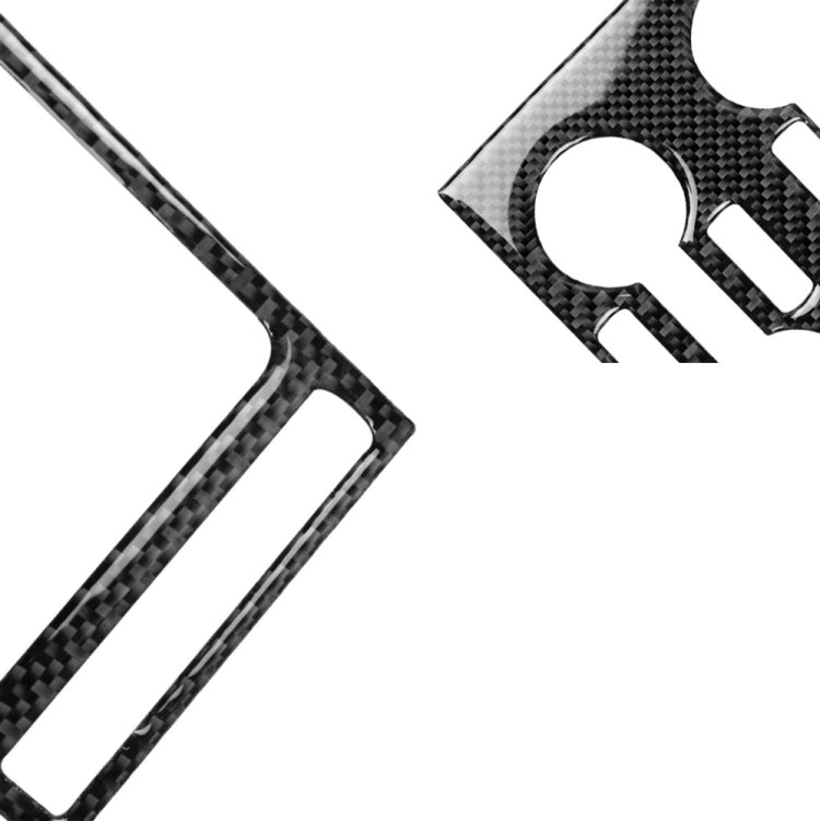 2 PCS Car Carbon Fiber Navigation Instrument Decorative Sticker for Nissan GTR R35 2008-2016, Left Drive