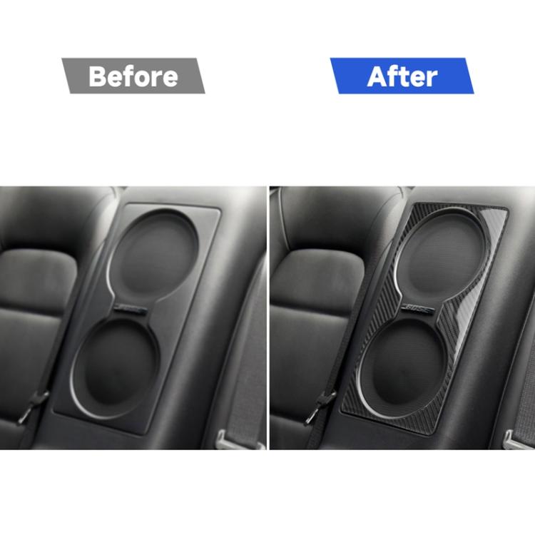 Car Carbon Fiber Rear Seat Speaker Decorative Sticker for Nissan GTR R35 2008-2016, Left and Right Drive Universal, Rear Seat Speaker