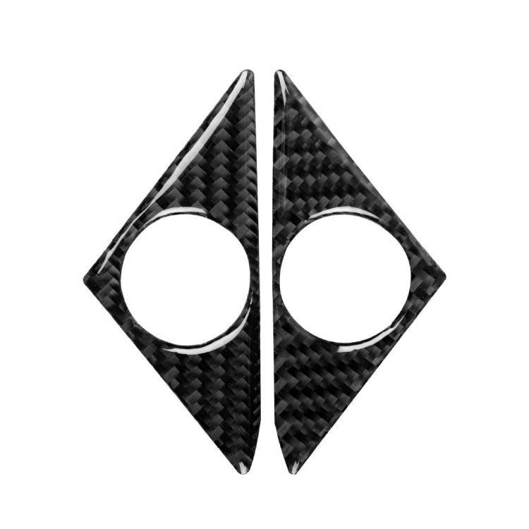 2 PCS Car Carbon Fiber Door Horn Decorative Sticker for Nissan GTR R35 2008-2020, Left and Right Drive Universal, Door Horn