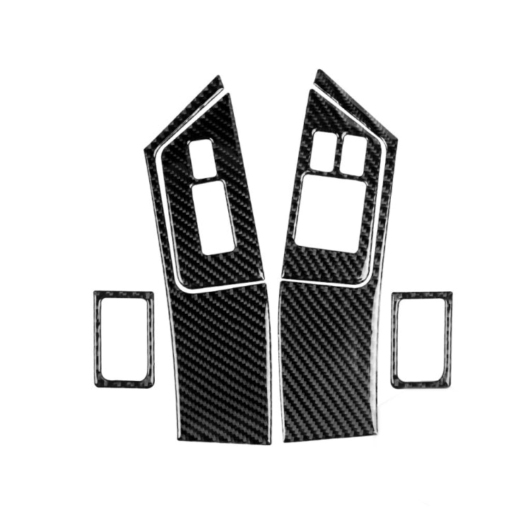 6 PCS Car Carbon Fiber Window Lift Button Door Lock Decorative Sticker for Nissan GTR R35 2008-2016, RightDrive, Window Lift Button Door Lock, Right Drive