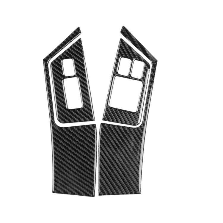 4 PCS Car Carbon Fiber Window Lift Button Panel Decorative Sticker for Nissan GTR R35 2008-2016, Right Drive, Window Lift Button Panel, Right Drive