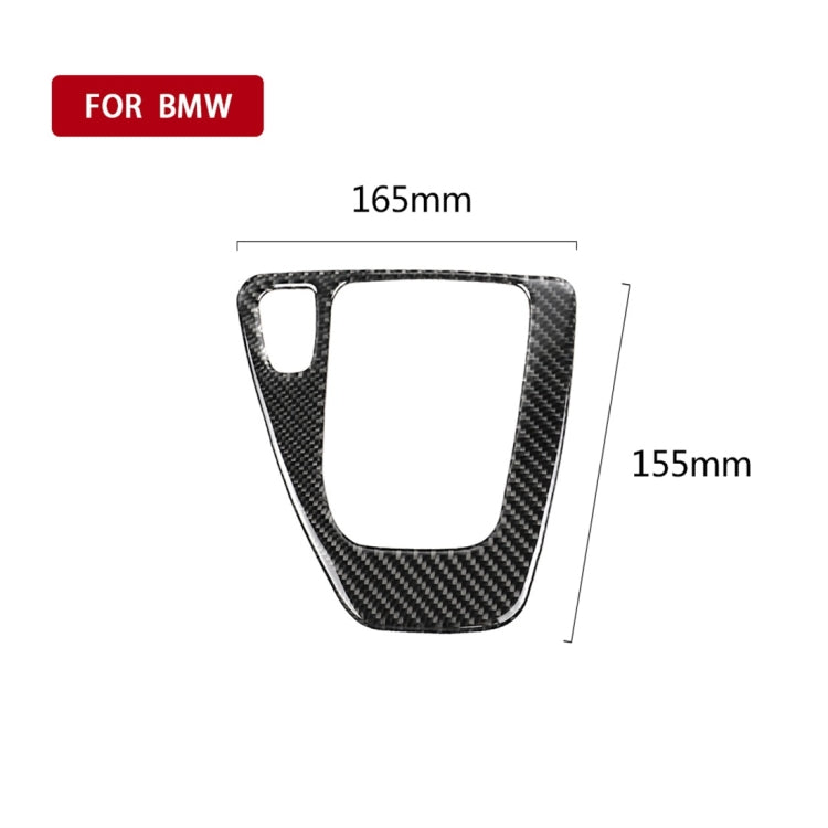 Carbon Fiber Car Left Driving Gear Panel Decorative Sticker for BMW E90 / E92 2005-2012, Suitable for Left Driving, Left Driving Gear Panel