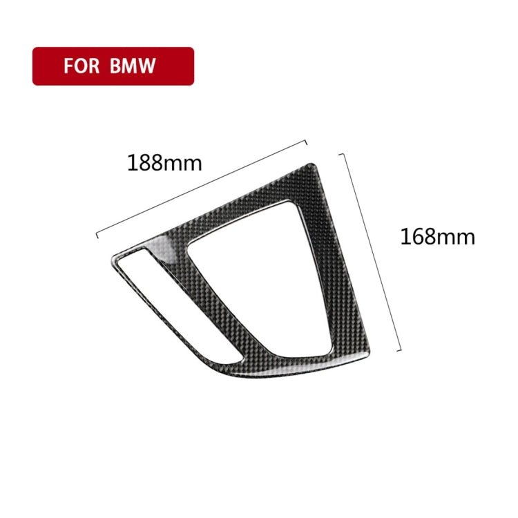 Carbon Fiber Car Gear Panel Decorative Sticker for BMW (F30) 2013-2017 / (F34) 2013-2017, Sutible for Left Driving, Gear Panel