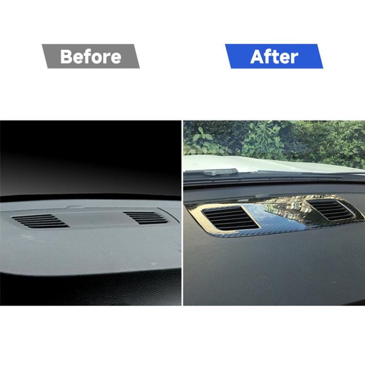 Carbon Fiber Car Instrument Large Outlet Decorative Sticker for BMW E90 2005-2012, Instrument Large Outlet