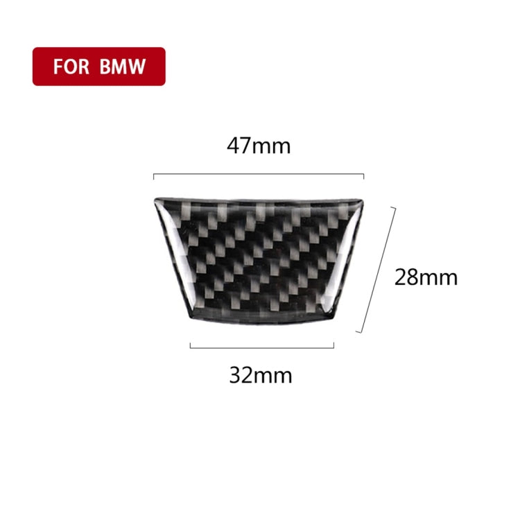 Little B Version Carbon Fiber Car Steering Wheel Decorative Sticker for BMW E90 2005-2012, Steering Wheel (Little B Version)