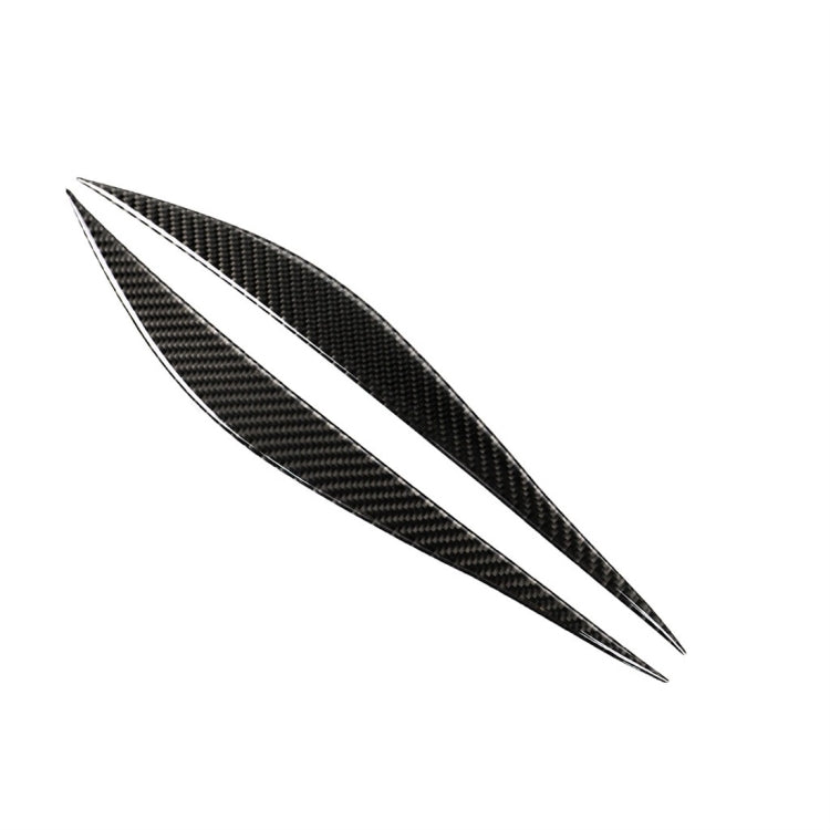 1 Pairs Carbon Fiber Car Lamp Eyebrow Decorative Sticker for BMW F30 2013-2015, Lamp Eyebrow