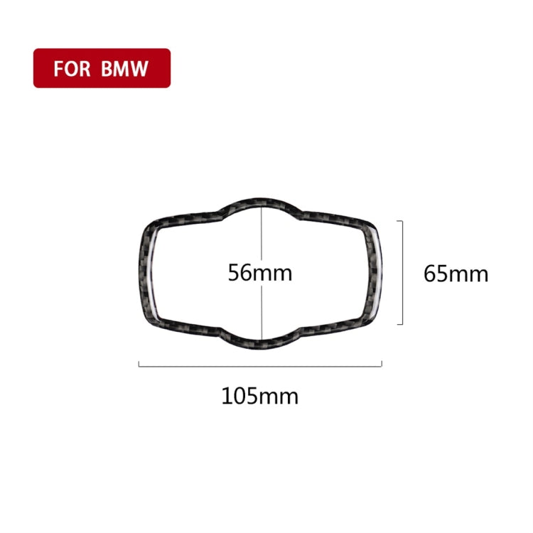 Carbon Fiber Car Headlight Switch Decorative Sticker for BMW E90 / E92 / E93 2005-2012 / 320i / 325i, Thin Version, Headlight Switch