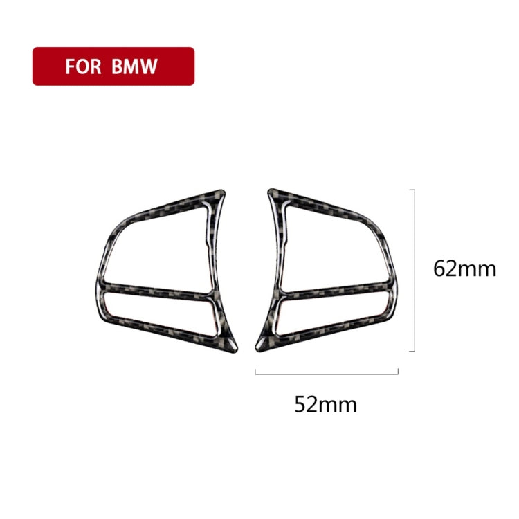 Carbon Fiber Car Steering Wheel Key Frame Decorative Sticker for BMW F20 2012-2018 / F21 2014-2018 / F30 / F34 2013-2018 / F32 2013-2018, Steering Wheel Key Frame, Steering Wheel Key Frame(Three Color)