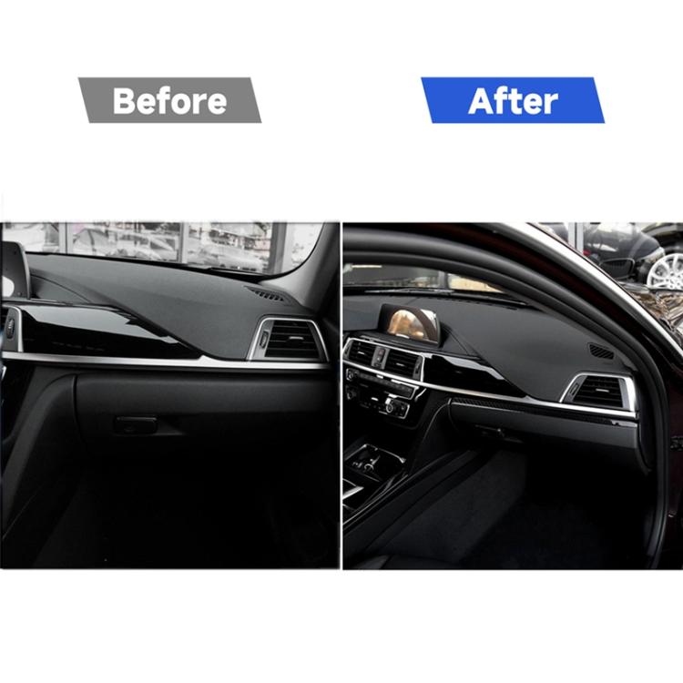 Adhesivo decorativo de fibra de carbono para el control central del copiloto de coche BMW F30 2013-2018 / F34 2013-2018, apto para conducir por la izquierda.