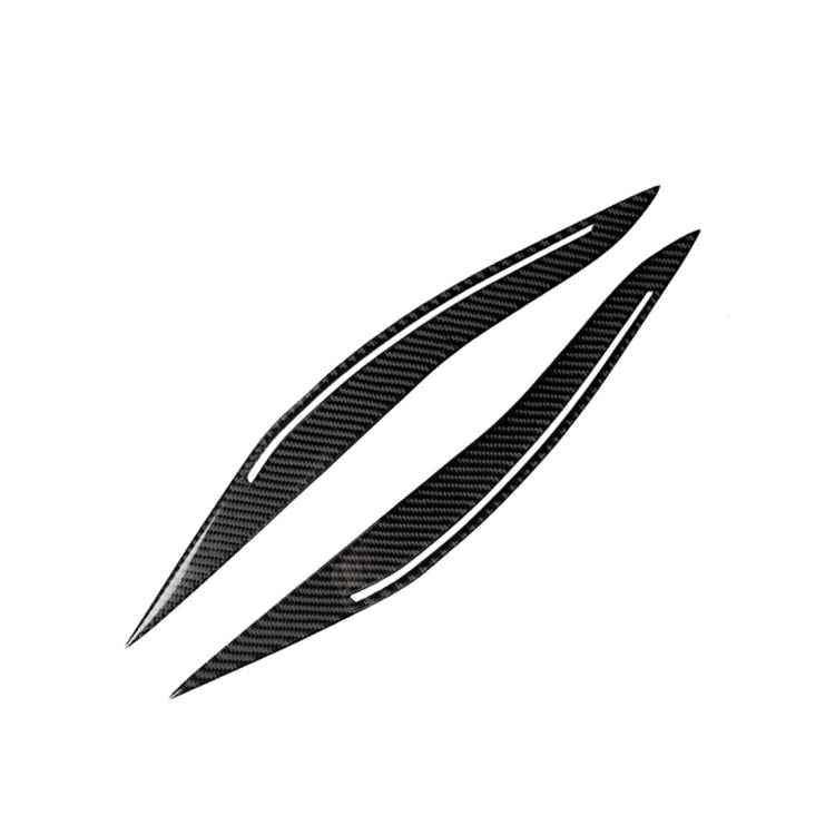 Carbon Fiber Car Lamp Eyebrow Decorative Sticker for BMW 5 Series F10 2014-2016
