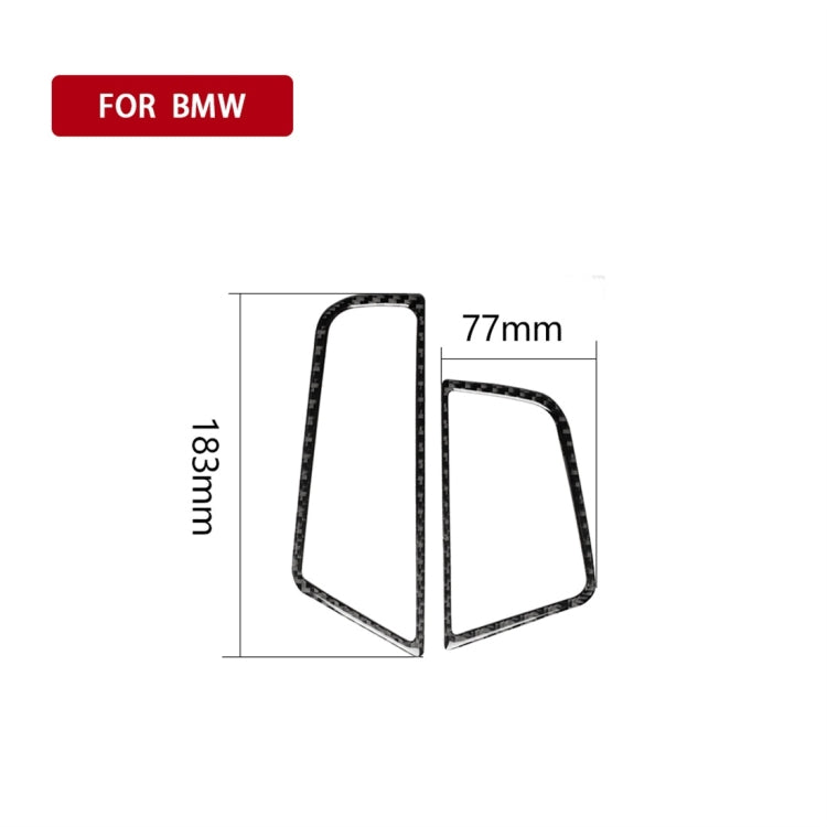 Carbon Fiber Car Side Air Outlet Frame Decorative Sticker for BMW 5 Series F10 2011-2017,Sutible for Left Driving, Side Air Outlet Frame