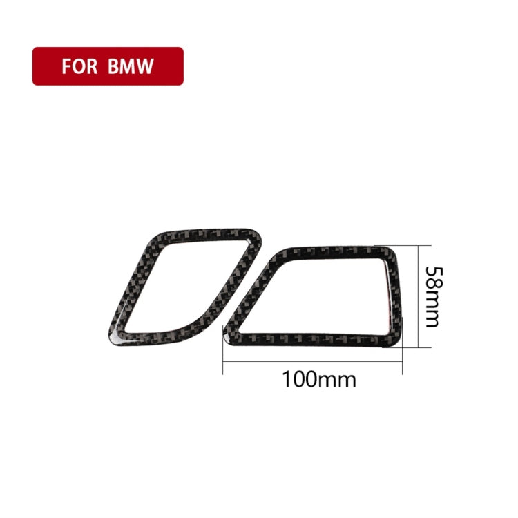 Carbon Fiber Car Instrument Air Outlet Decorative Sticker for BMW 5 Series F10 2011-2017,Sutible for Left Driving, Instrument Air Outlet