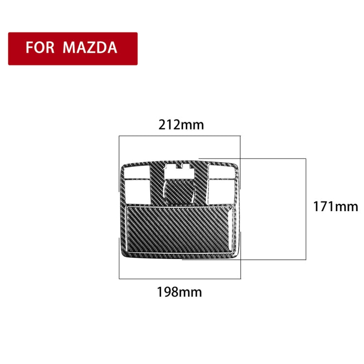 Car Carbon Fiber Front Reading Light Decorative Sticker for Mazda RX8 2004-2008, Left and Right Drive Universal, Front Reading Light