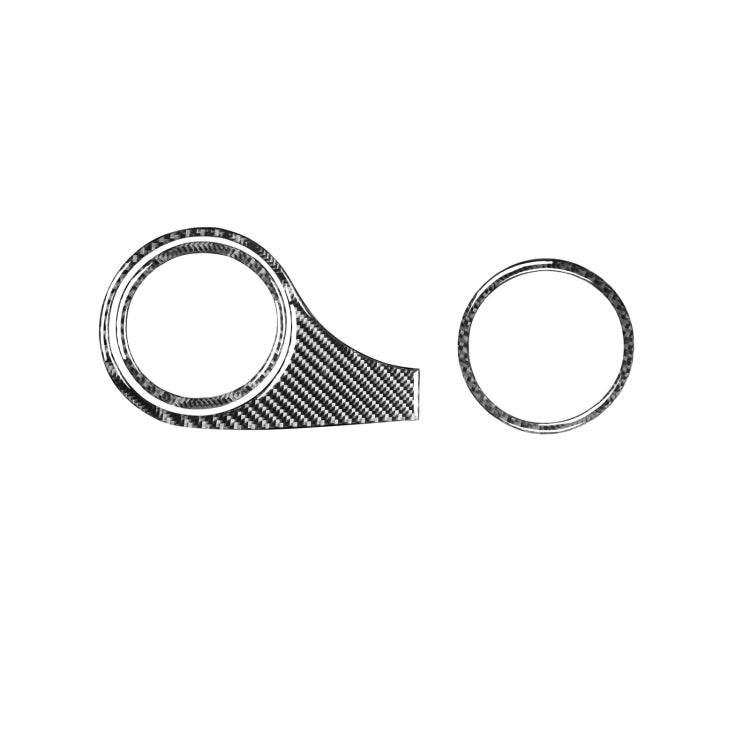 Car Carbon Fiber Dashboard Air Outlet Decorative Sticker for Mazda RX8 2004-2008, Left Drive, Dashboard Air Outlet