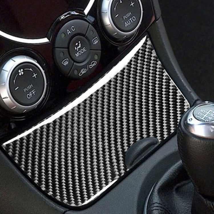 Car Carbon Fiber Storage Box Panel Decorative Sticker for Mazda RX8 2004-2008, Left and Right Drive Universal, Storage Box Panel