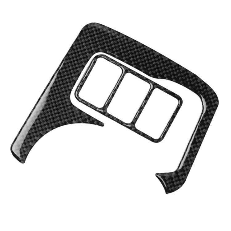 3 in 1 Car Carbon Fiber Central Control Cup Holder Panel Decorative Sticker for Nissan 370Z Z34 2009-, Left and Right Drive Universal, Central Control Cup Holder Panel