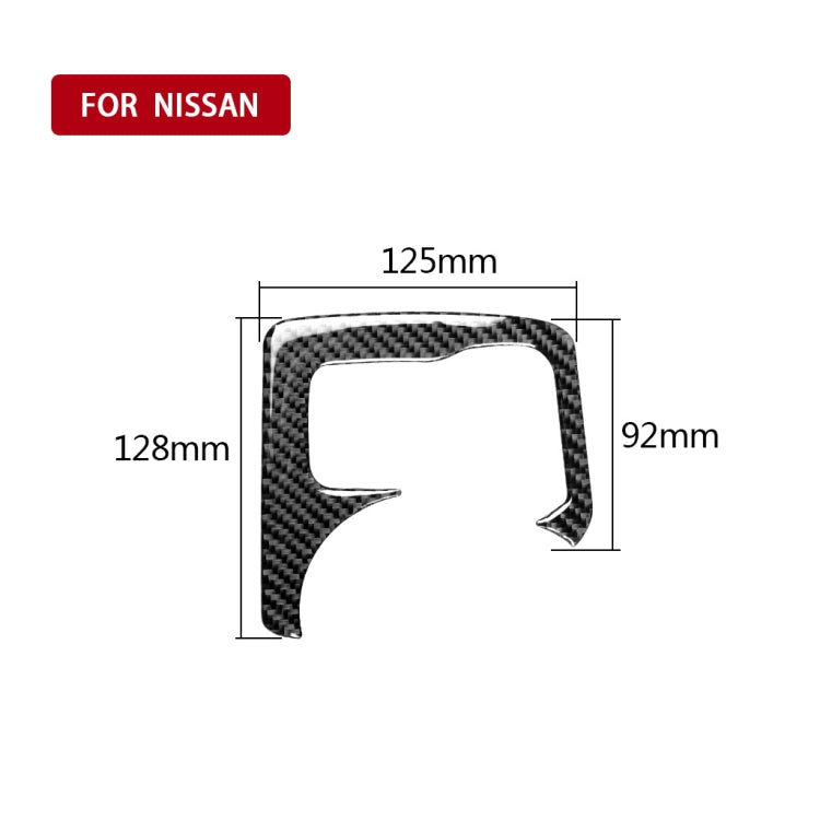 Car Carbon Fiber Central Control Heating Button Decorative Sticker for Nissan 370Z Z34 2009-, Left and Right Drive Universal, Central Control Heating Button