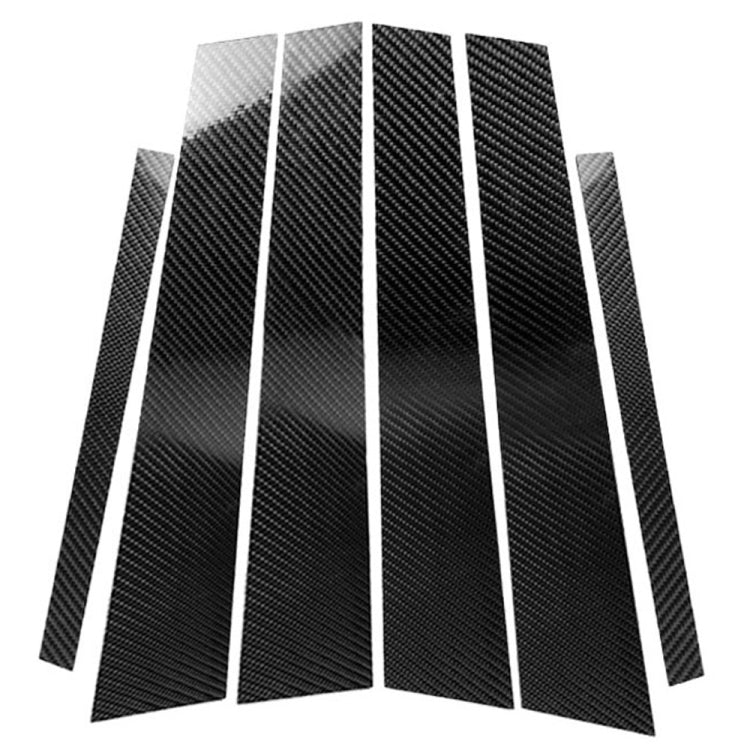 Car Carbon Fiber B Pillar Decorative Sticker for BMW E46, Left and Right Drive Universal, For BMW E46