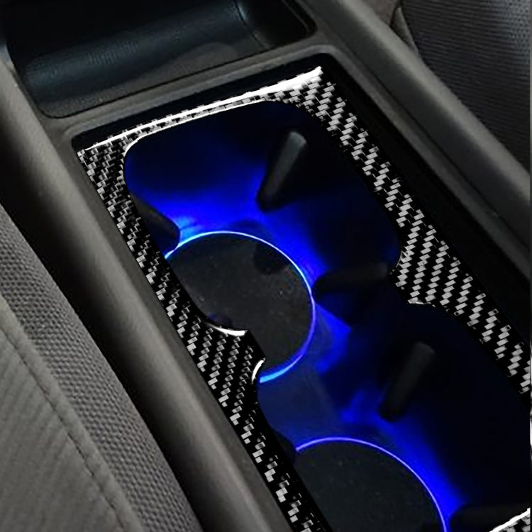 Car Carbon Fiber Water Cup Holder Decorative Sticker for Honda Civic 8th Generation 2006-2011, Left and Right Drive Universal, Water Cup Holder