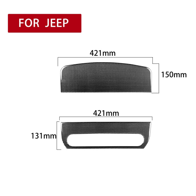 2 in 1 Car Carbon Fiber Front Passenger Seat Handrail Decorative Sticker for Jeep Wrangler JK 2007-2010, Left and Right Drive Universal