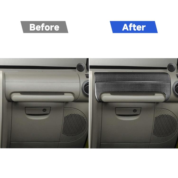 2 in 1 Car Carbon Fiber Front Passenger Seat Handrail Decorative Sticker for Jeep Wrangler JK 2007-2010, Left and Right Drive Universal, Front Passenger Seat Handrail