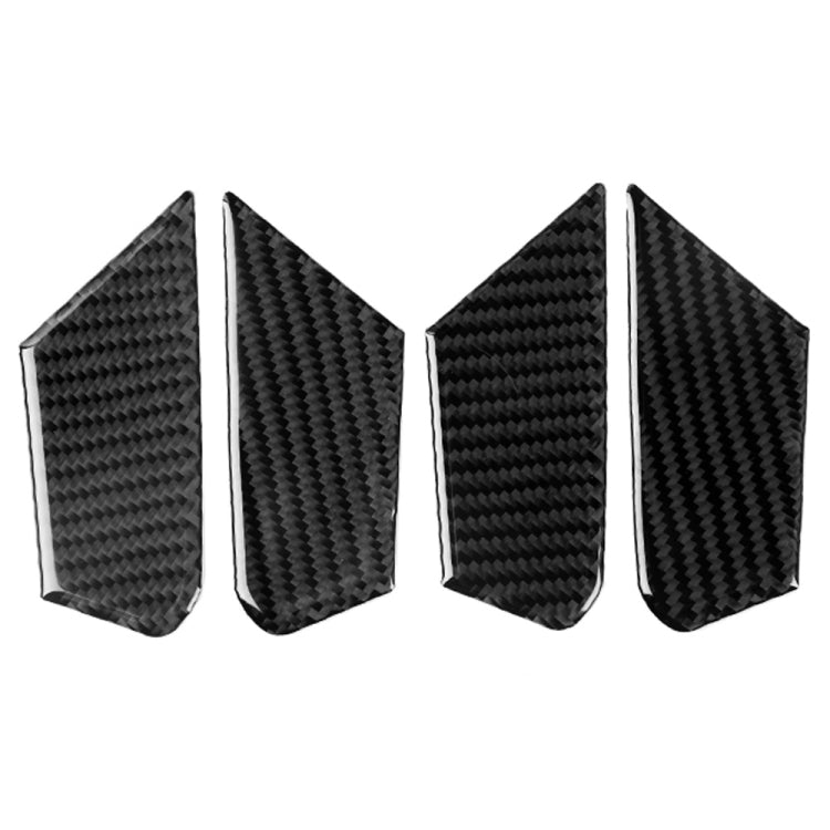 4 in 1 Car Carbon Fiber Inner Door Bowl Decorative Sticker for Alfa Romeo Giulia 2017-2019, Left and Right Drive Universal, Inner Door Bowl