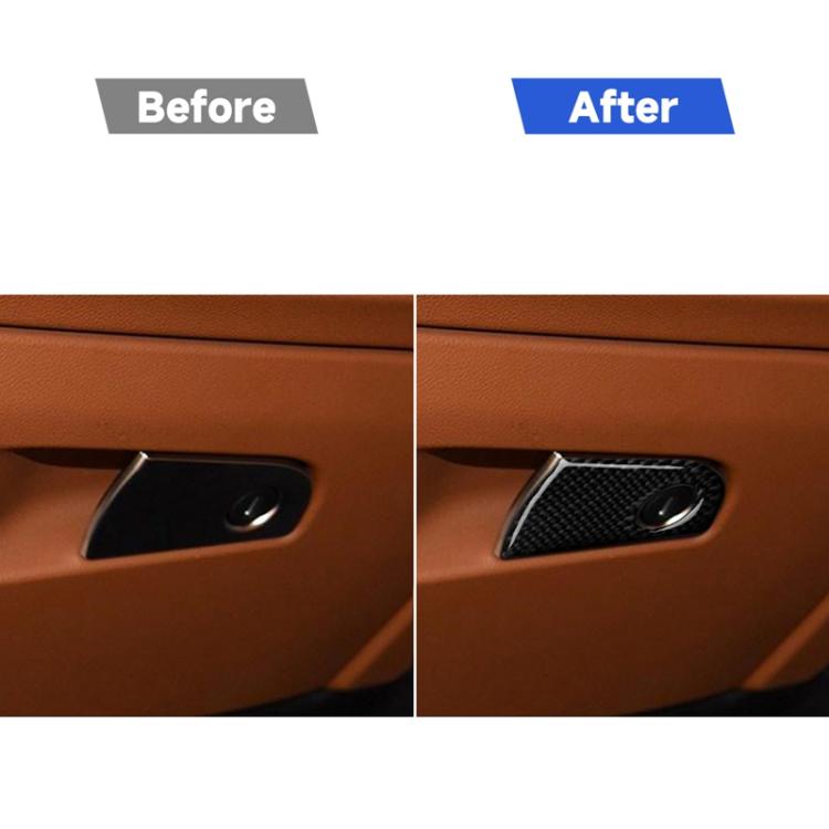 Car Carbon Fiber Passenger Seat Storage Decorative Sticker for Alfa Romeo Giulia 2017-2019, Right Drive, Passenger Seat Storage, Right Drive