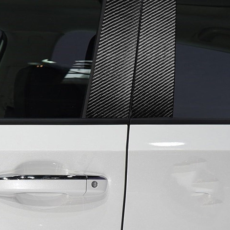 6 in 1 Car Carbon Fiber B-pillar Decorative Sticker for Honda 10th Generation Accord 2018-2021, Left and Right Drive Universal, B-pillar