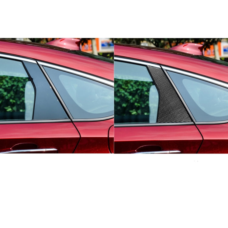 6 in 1 Car Carbon Fiber B-pillar Decorative Sticker for Honda 10th Generation Accord 2018-2021, Left and Right Drive Universal, B-pillar