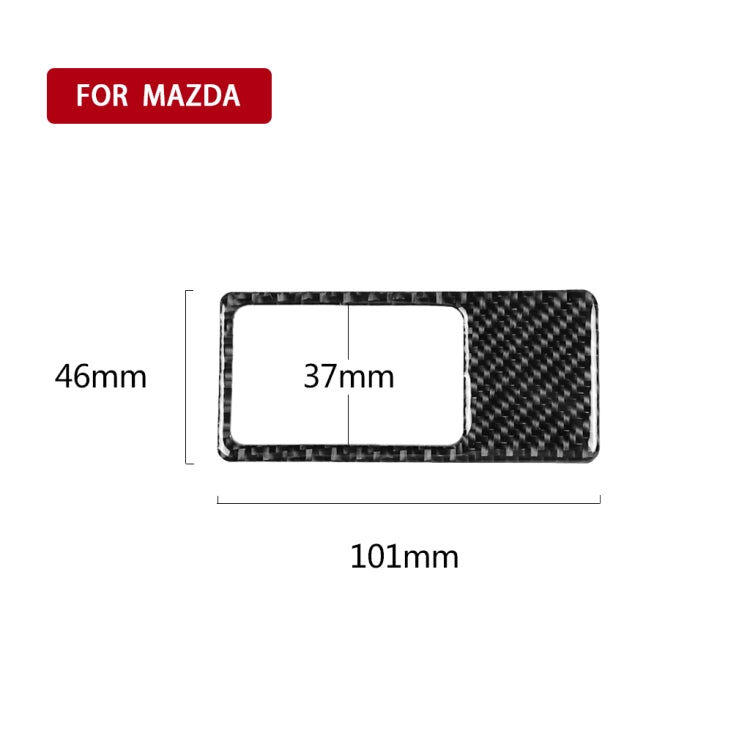 Car Carbon Fiber Headlight Panel Decorative Sticker for Mazda CX-5 2017-2018, Right Drive, Headlight Panel, Right Drive