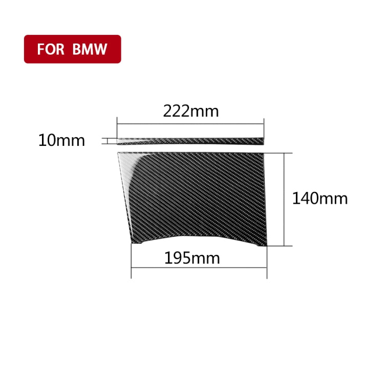 2 in 1 Car Carbon Fiber Water Cup Cover Decorative Sticker for BMW 3 Series G20/G28/325Li/330d/335 2019-2020, Right Drive, Water Cup Cover, Right Drive