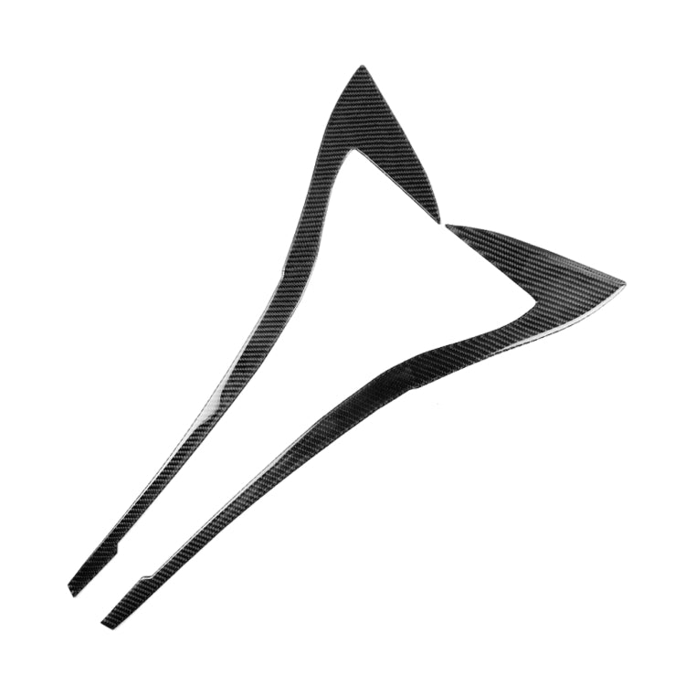 Car Carbon Fiber Light Eyebrow Decorative Sticker for BMW 3 Series G20/G28/325Li/330d/335 2019-2020, Left and Right Drive Universal, Light Eyebrow