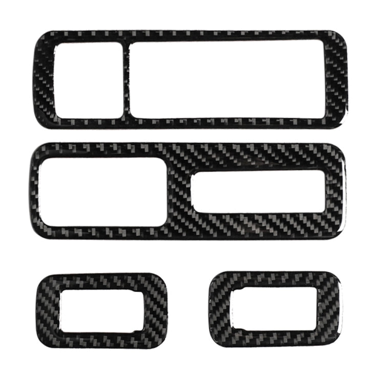 Car Carbon Fiber Window Glass Lift Decorative Sticker for Lexus RX300 / 270 / 200T / 450h 2016-2019, Right Drive, Window Glass Lift