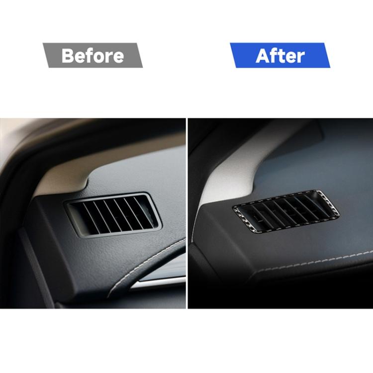 Car Carbon Fiber Dashboard Air Outlet Decorative Sticker for Lexus NX200 / 200t / 300h 2014-2021, Left and Right Drive Universal, Dashboard Air