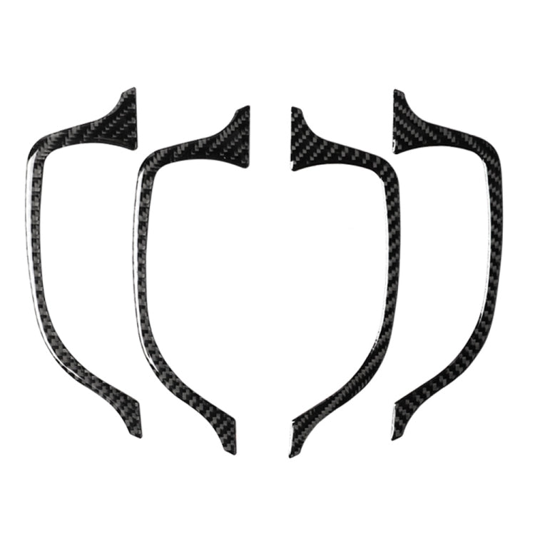 Car Carbon Fiber Inner Door Handle Decorative Sticker for Lexus NX200 / 200t / 300h 2014-2021, Left and Right Drive Universal, Inner Door Handle