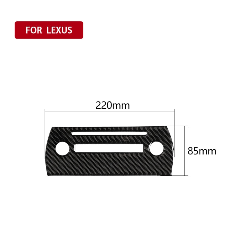 Car Carbon Fiber CD Panel Decorative Sticker for Lexus NX200 / 200t / 300h 2014-2021, Left and Right Drive Universal, CD Panel