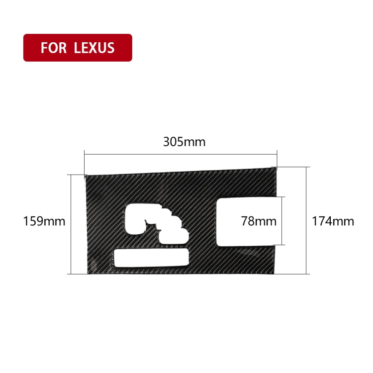 Car Carbon Fiber Gears B Decorative Sticker for Lexus IS250 300 350C 2006-2012, Left Drive, Gears B, Left Drive