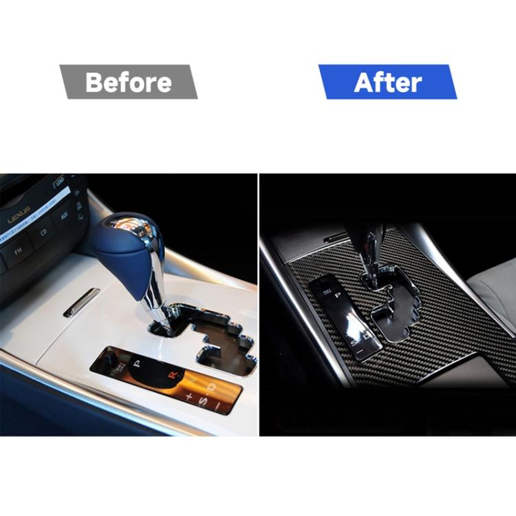 Car Carbon Fiber Gears B Decorative Sticker for Lexus IS250 300 350C 2006-2012, Left Drive, Gears B, Left Drive