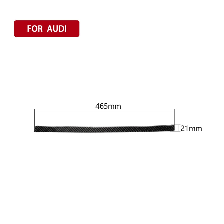 Car Carbon Fiber Passenger Seat Decorative Strip for Audi A6 S6 C7 A7 S7 4G8 2012-2018, Left and Right Drive Universal, Passenger Seat