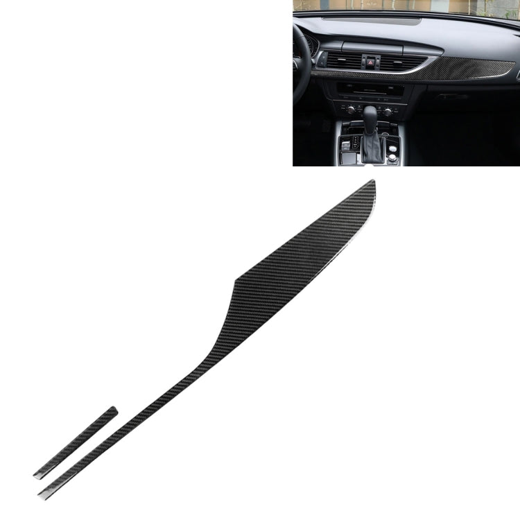Car Carbon Fiber Dashboard Decorative Strip for Audi A6 S6 C7 A7 S7 4G8 2012-2018, Left Drive, Dashboard, Left Drive