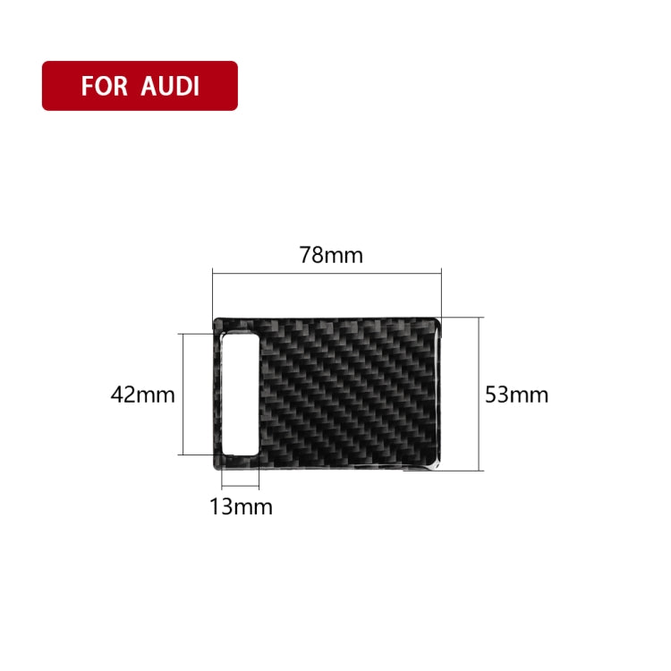Car Carbon Fiber Air Outlet Adjustment Panel Decorative Sticker for Audi A6 2005-2011, Left Drive, Air Outlet Adjustment Panel, Left Drive
