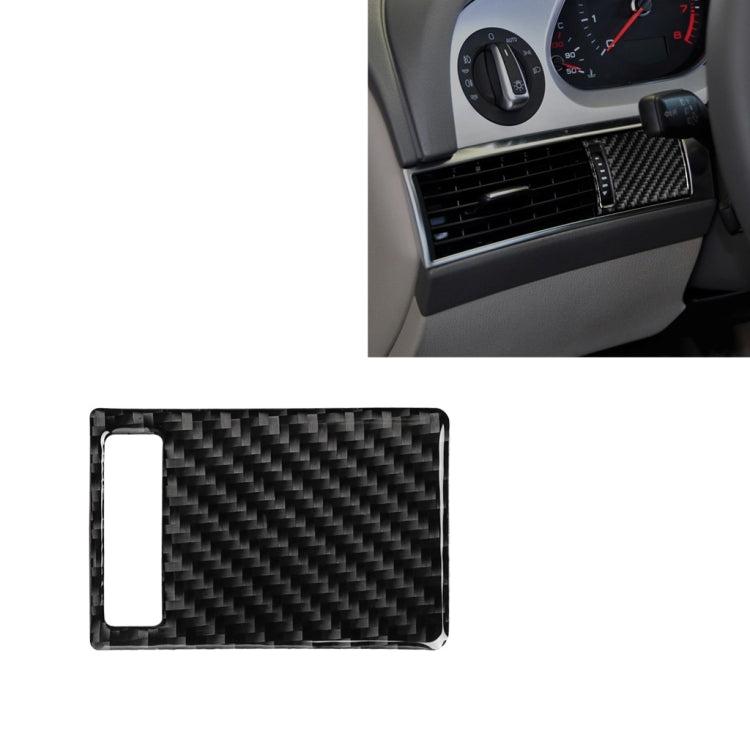 Car Carbon Fiber Air Outlet Adjustment Panel Decorative Sticker for Audi A6 2005-2011, Left Drive, Air Outlet Adjustment Panel, Left Drive