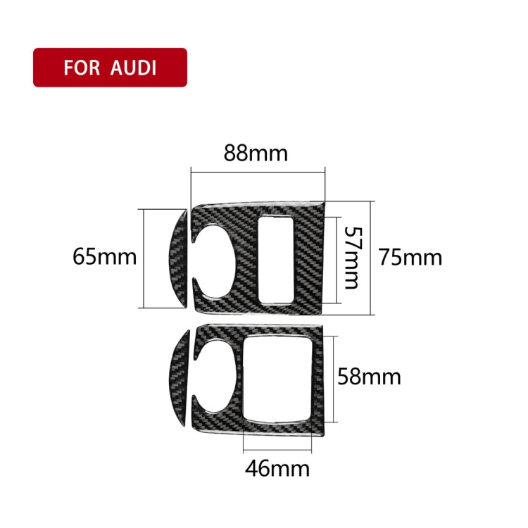 Car Carbon Fiber Glass Lifter Panel Decorative Sticker for Audi TT 8n 8J MK123 TTRS 2008-2014, Right Drive, Glass Lifter , Right Drive