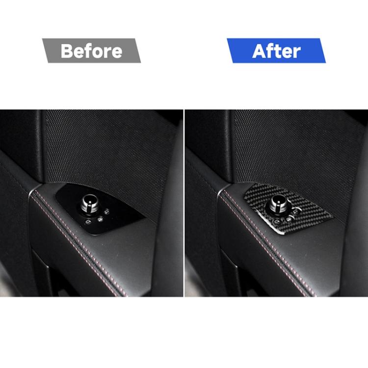 Car Carbon Fiber Door Button Decorative Sticker for Audi TT 8n 8J MK123 TTRS 2008-2014, Right Drive, A Style, Door Button, Right Drive A